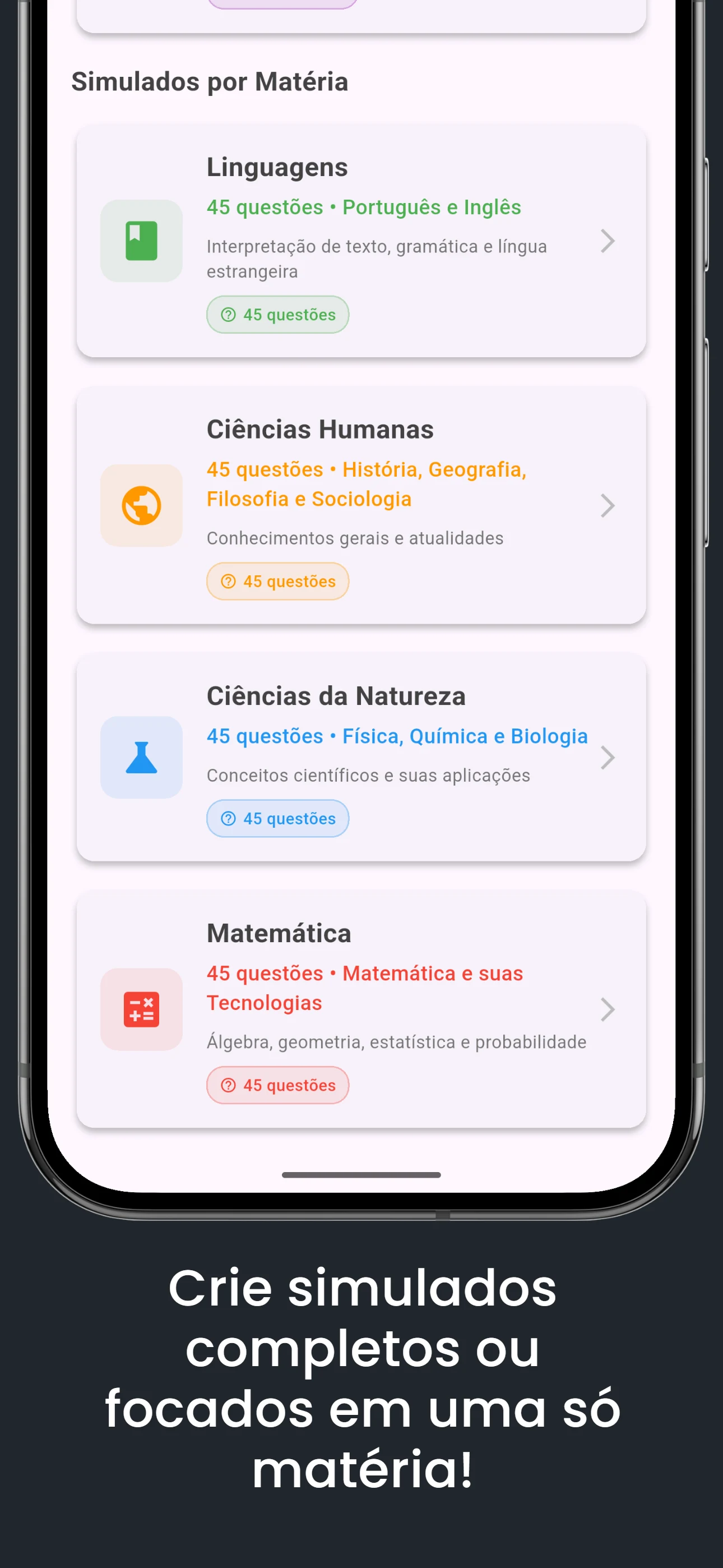 Enem 1000 - Provas e Simulados screenshot