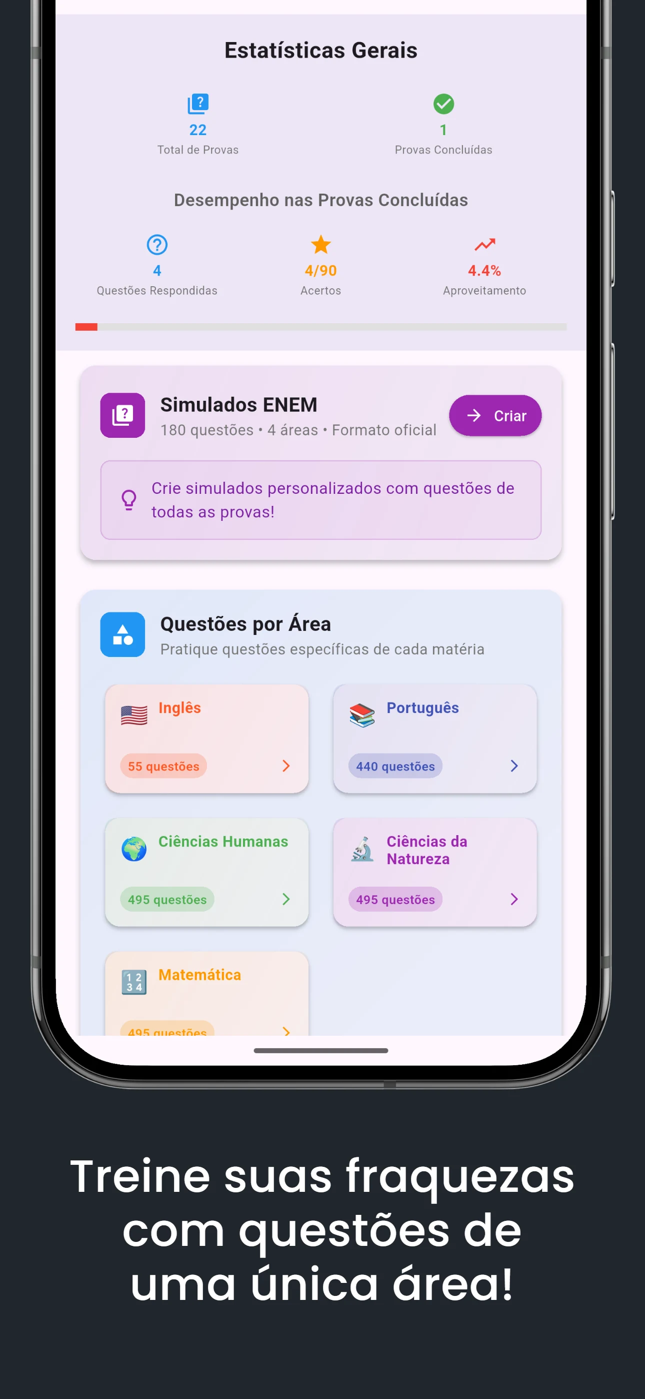 Enem 1000 - Provas e Simulados screenshot